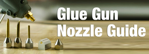 Hot glue gun nozzle guide