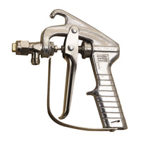 3M High Output Cylinder Adhesive Applicator shown from left side with QSS spray tip for wide, high-volume coverage.