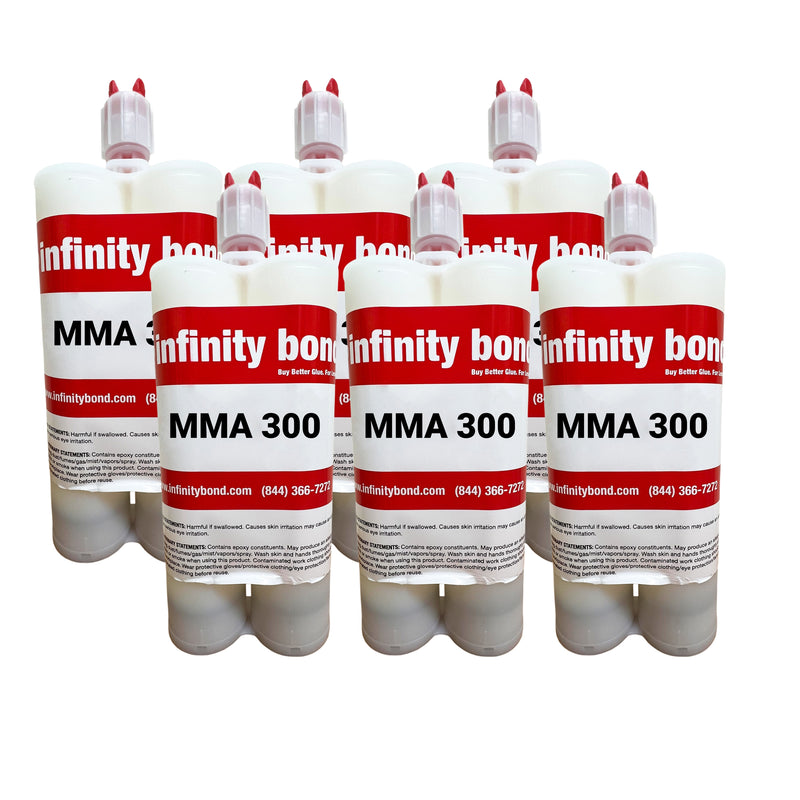 Case of 6 400ml Cartridges of MMA 300 High Performance Methacrylate Adhesive