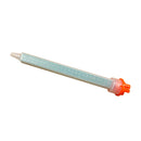 Infinity Bond MFQX 08-24T Quadro static mixer with twist-and-lock inlet and stepped tip, designed for 4:1 and 10:1 adhesives in F Series cartridges with compact, efficient mixing.