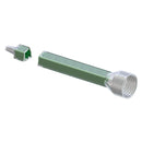 Infinity Bond MGQ 08-24T Quadro static mixer with threaded inlet and stepped tip outlet, designed for C/Q-System adhesive cartridge dispensing.