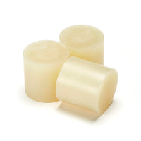 Three 1-3/4" Pale Amber Tecbond 213 Glue Slugs