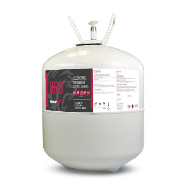 Tensorgrip X60 CA Compliant Acoustic Panel Spray Adhesive - 22L Tank
