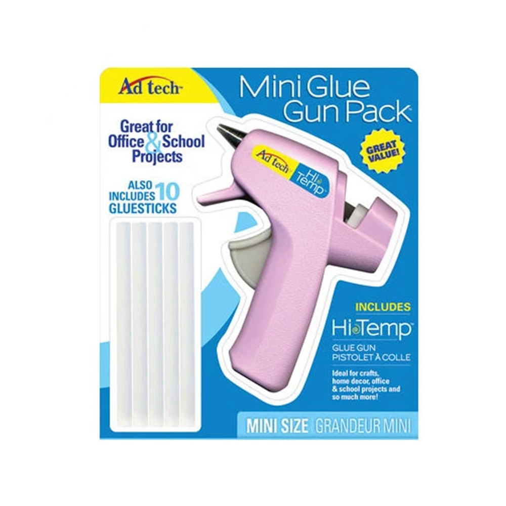 AdTech Floral Mini High Temp Hot Glue Gun with Glue Sticks, Combo Pack  (05660) 