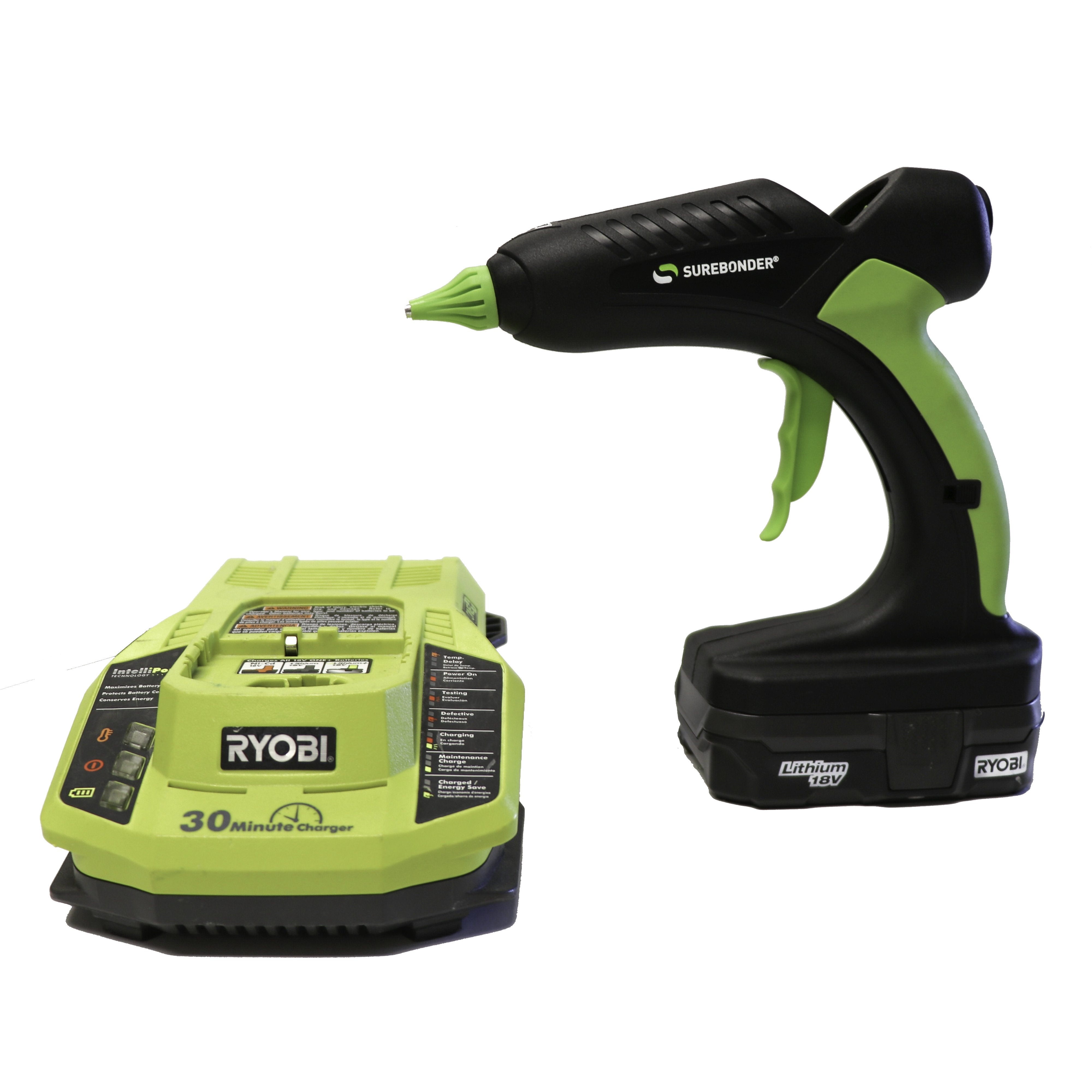 Cordless Battery Powered High Temperature Mini Hot Glue Gun With Detai –  Surebonder