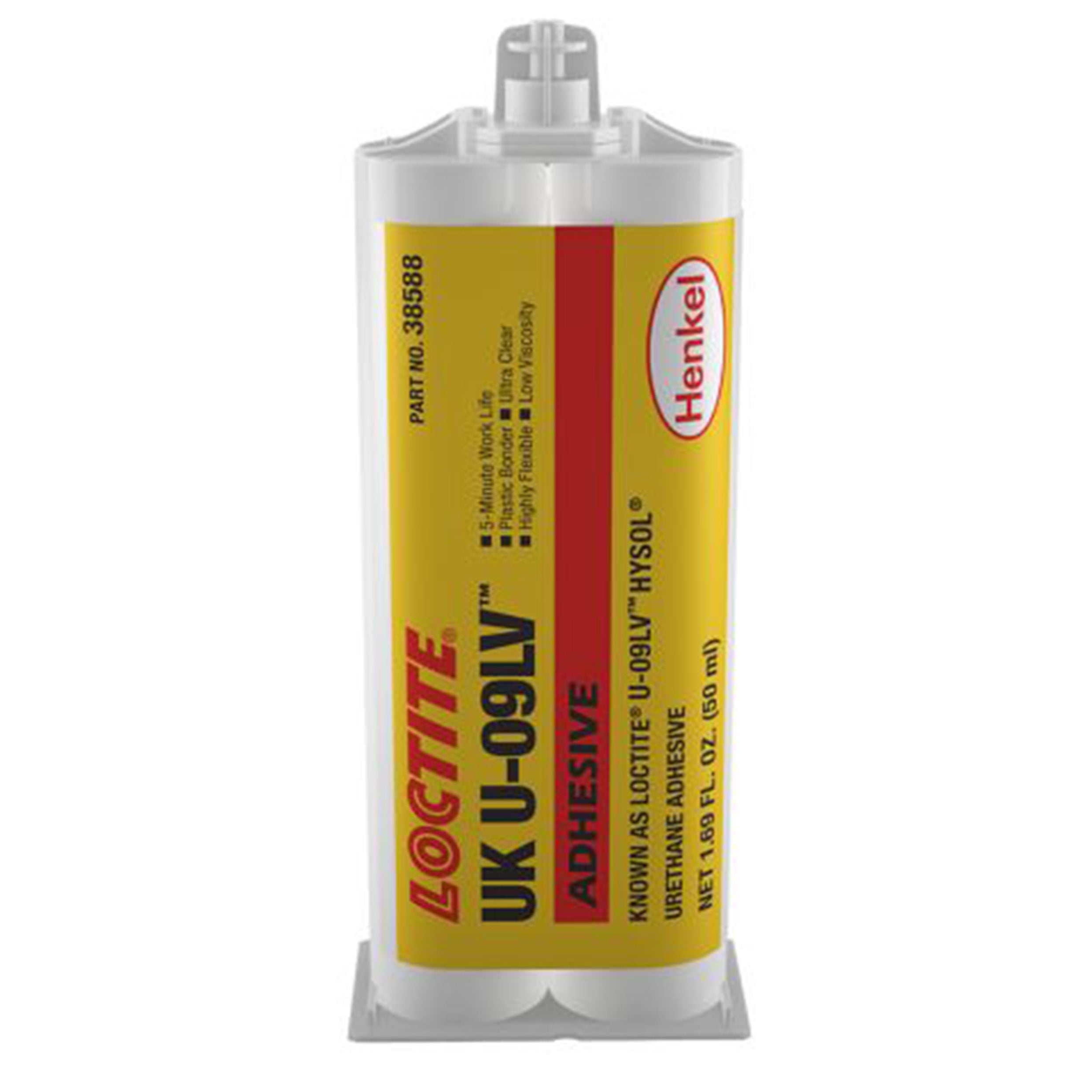 Loctite 568127 U09LV Ultra Clear NonYellowing Urethane Adhesive 50