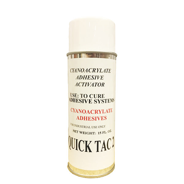 ASI Quick Tac 2 cyanoacrylate super glue accelerator 10 ounce aerosol can