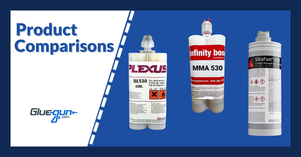 Plexus® MA530 Vs. SikaFast 3551 Vs. Infinity Bond MMA 530