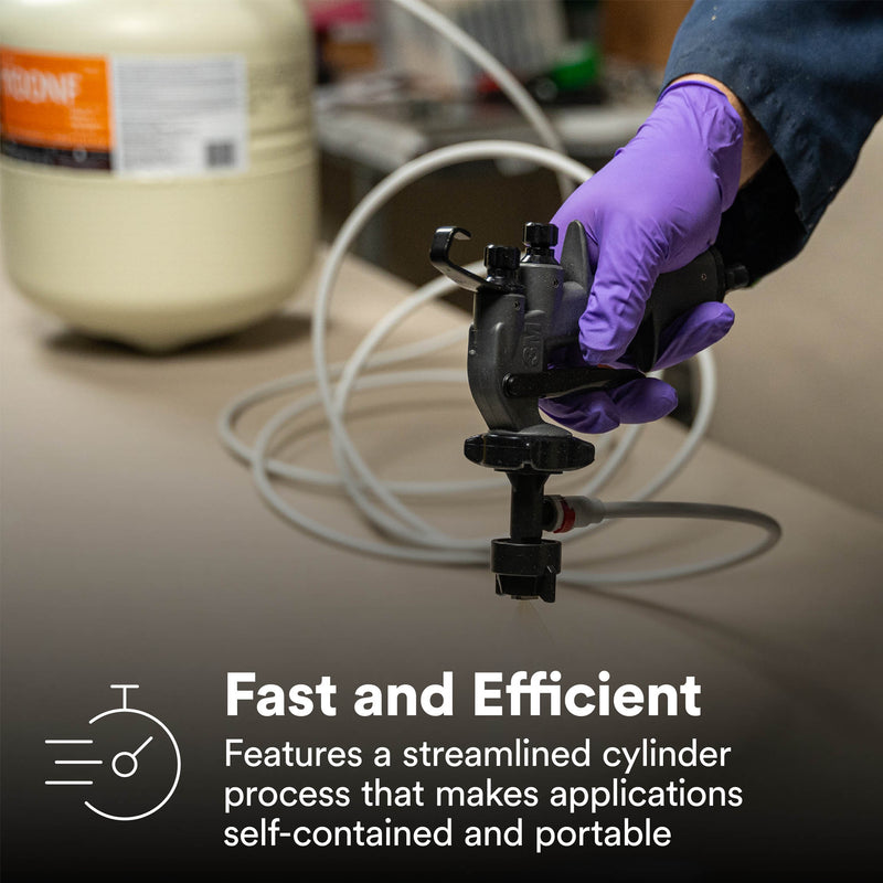 3M Fastbond 1100NF Adhesive Cylinder Connected to Spray Gun – Portable Application System