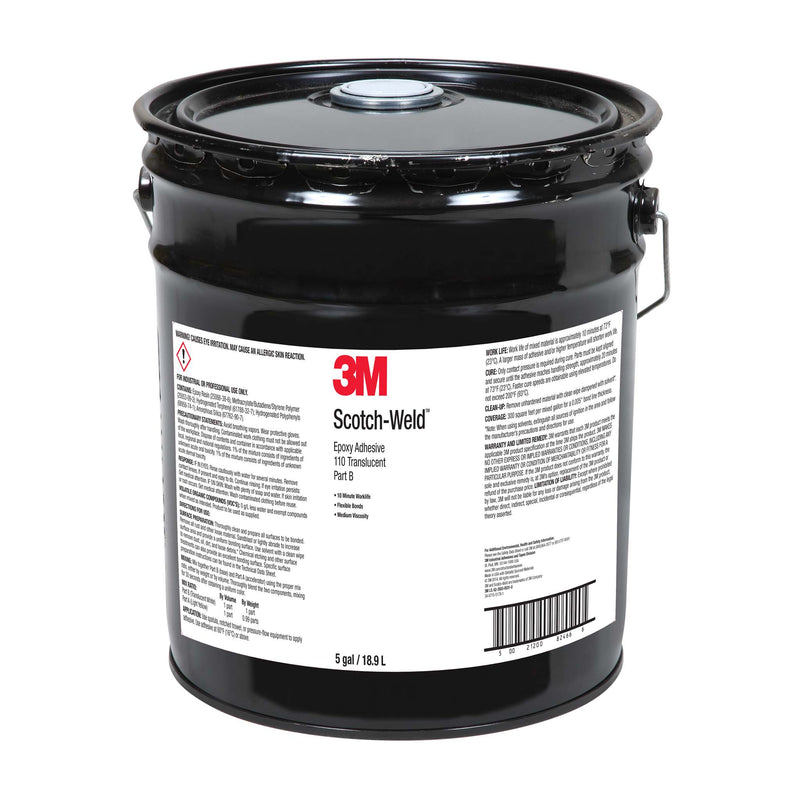 Translucent Epoxy Bulk 3M Scotch-Weld 110 Translucent Epoxy in 5 Gallon Pails - Part A & B