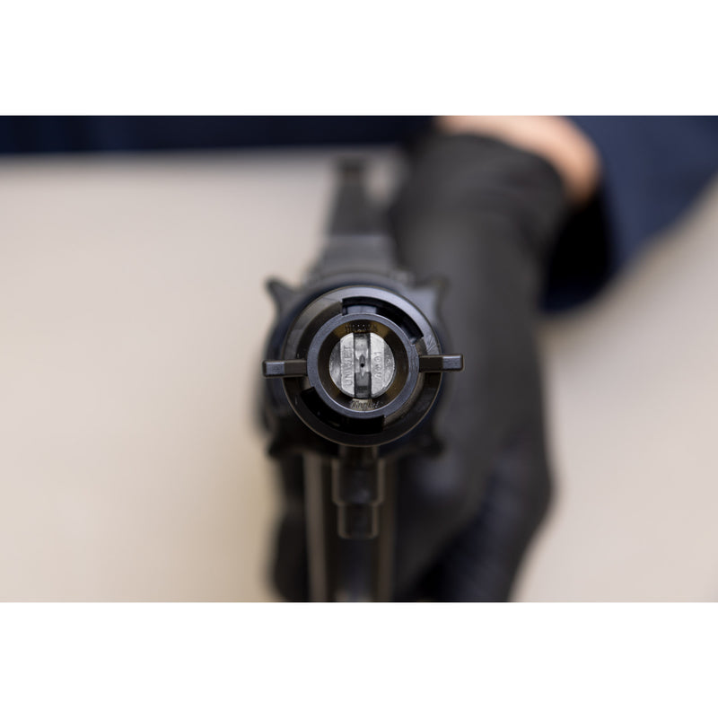 Front view of 3M Water-Based Spray Nozzle showing internal spray tip design.