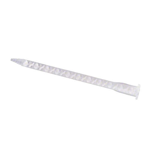 Clear Loctite static mixing nozzle with stepped tip and bayonet connection for MMAs Epoxies and more!