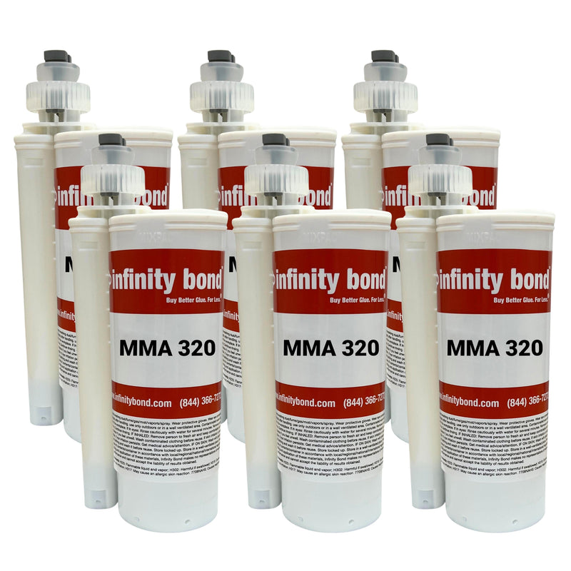 MMA 320 Toughened Impact Resistant MMA Adhesive - 10 Minute Open Time