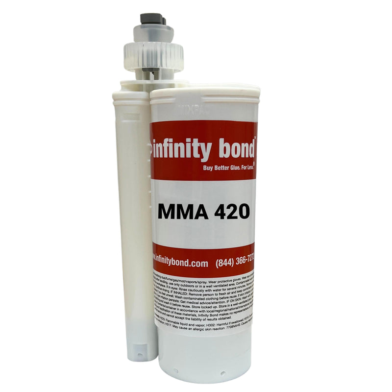 MMA 420 Toughened Impact Resistant MMA Adhesive - 5 Minute Open Time
