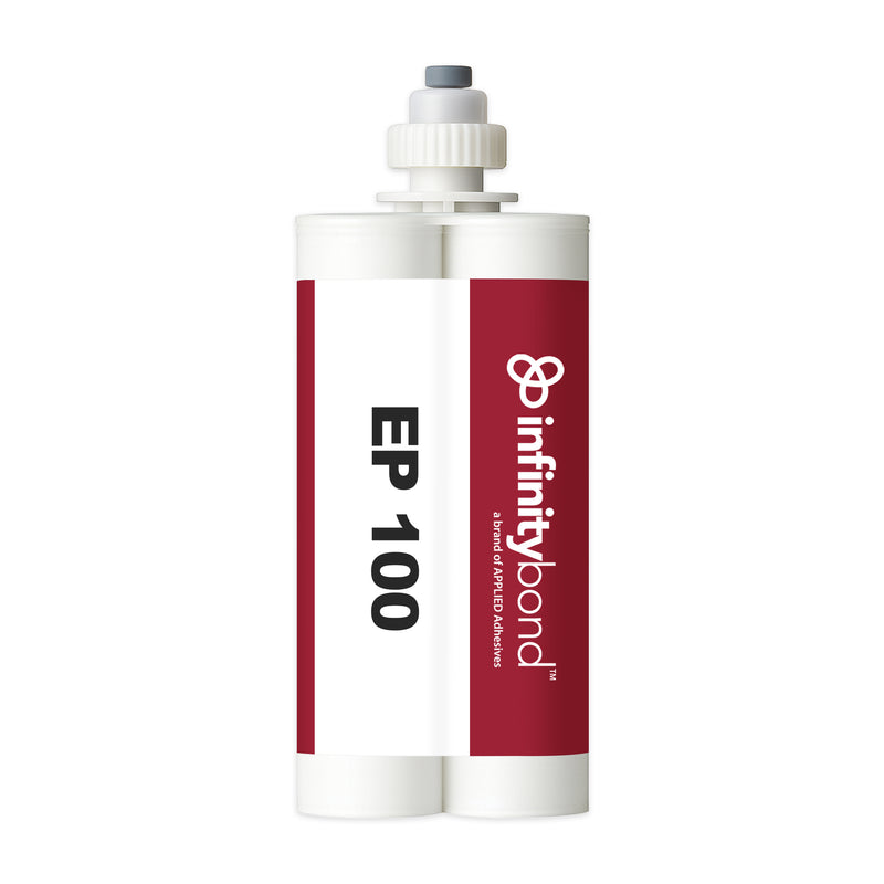 Clear 5-minute epoxy adhesive – Infinity Bond EP 100 400ml Cartridge, 1:1 ratio, fast-setting bonds for everyday applications