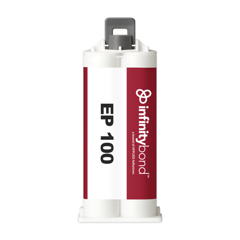 Infinity Bond EP 100 50 ml Cartridge – Clear epoxy, 1:1 mix, 5 min work time, quick bonds for everyday applications