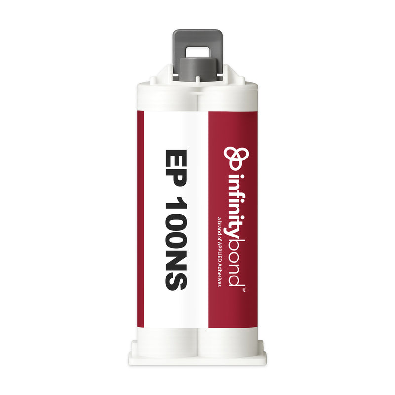 Infinity Bond EP 100NS 50ml Cartridge – Clear epoxy, 1:1 ratio, 5 min work time, strong bonds for overhead applications