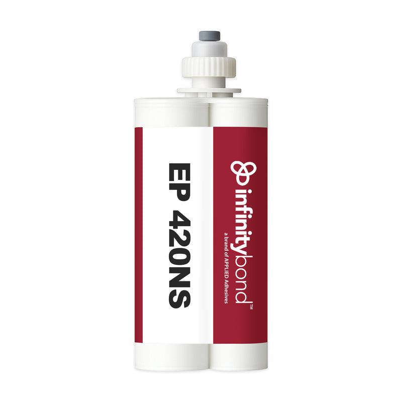 Off-white non-sag epoxy adhesive – Infinity Bond EP 420NS 400 ml C-System Cartridge, 2:1 ratio, bonds metals and ceramics