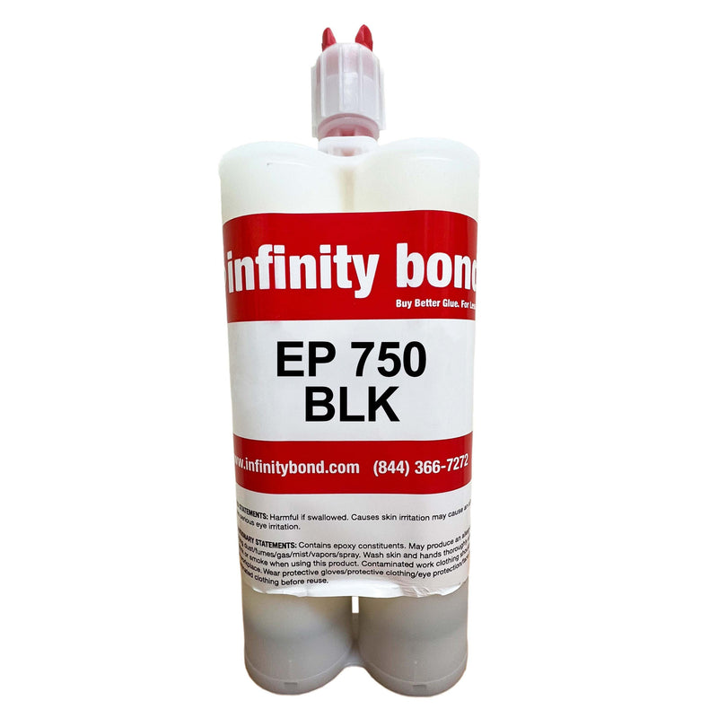 Infinity Bond EP 750 Black epoxy adhesive – 400ml cartridge for potting and industrial bonding