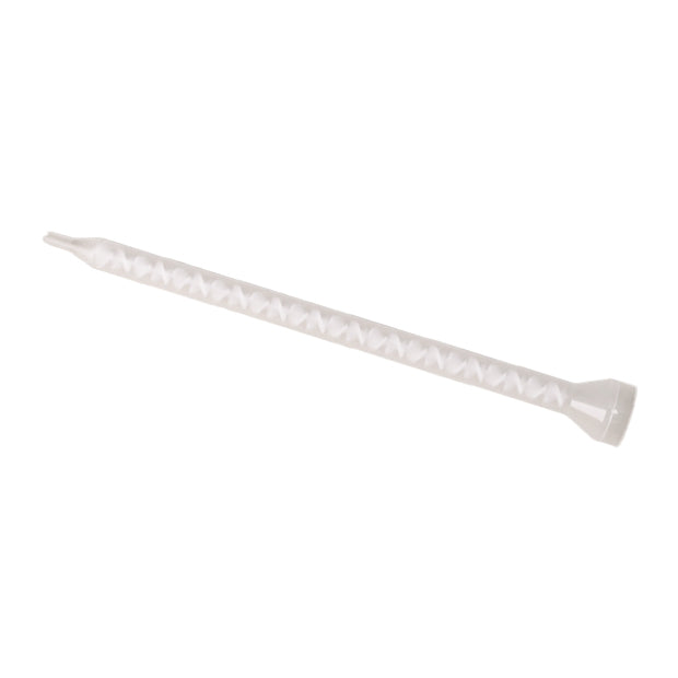 Infinity Bond MCH 06-24SL static mixer nozzle with bell inlet and slip luer tip, featuring 24 mixing elements for 50ml cartridge adhesives.
