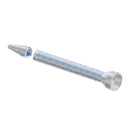 Infinity Bond ME 08-32T static mixer with bell inlet and stepped tip, featuring 32 elements for high-pressure two-part adhesive dispensing in C-System cartridges.