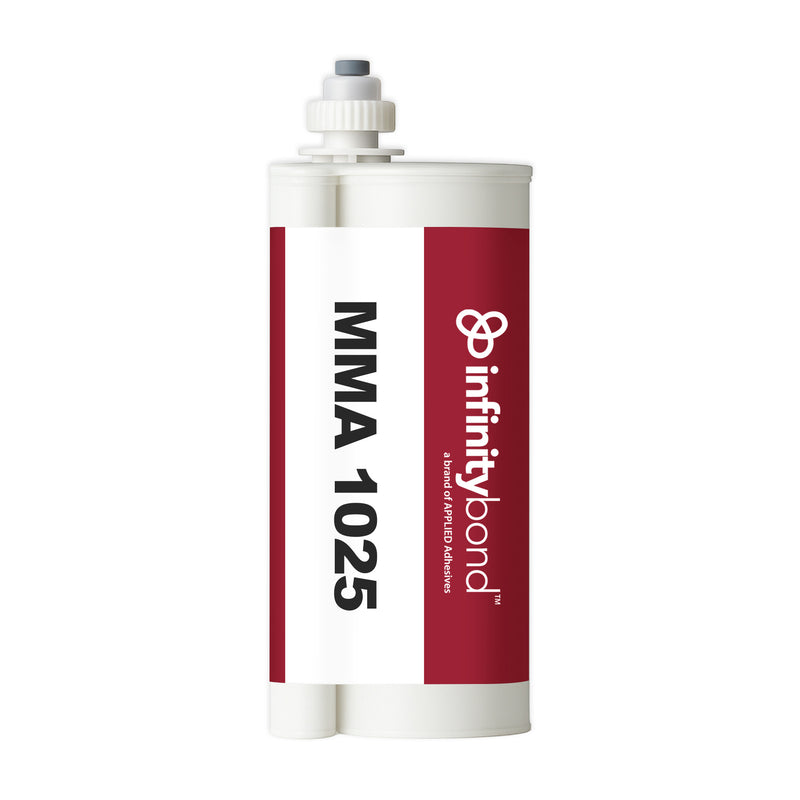 Infinity Bond MMA 1025 490 ml F-System Cartridge – 10:1 low-shrink structural adhesive for metals and plastics