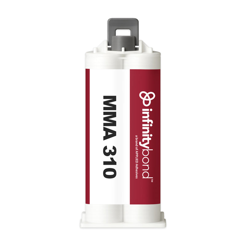 Medium-set 1:1 methacrylate adhesive – Infinity Bond MMA 310 50 ml B-System Cartridge for metals and plastics