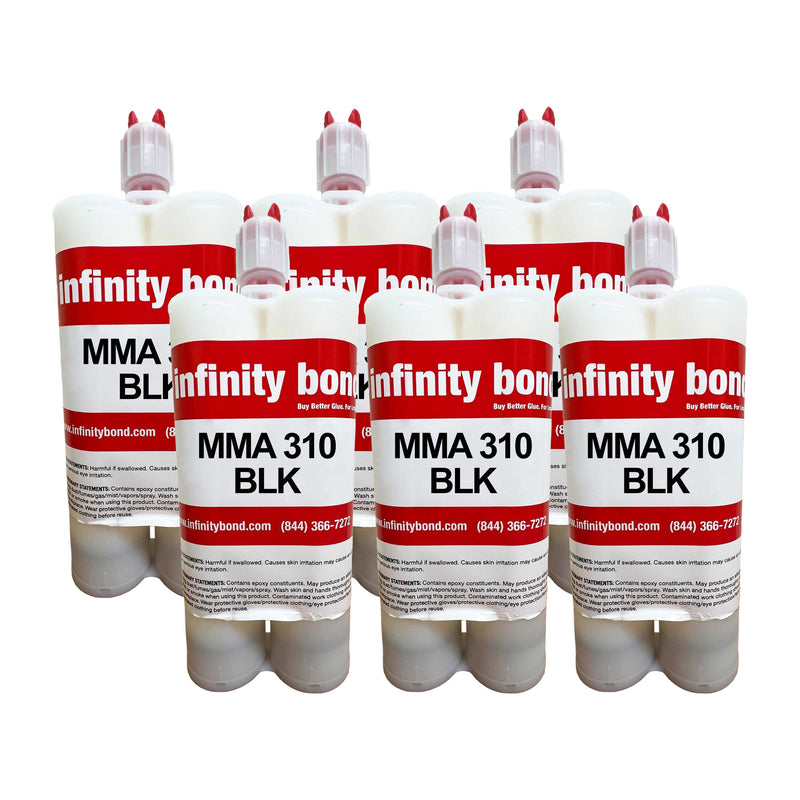 MMA 310 Black 400ml Cartridges – Case of 6