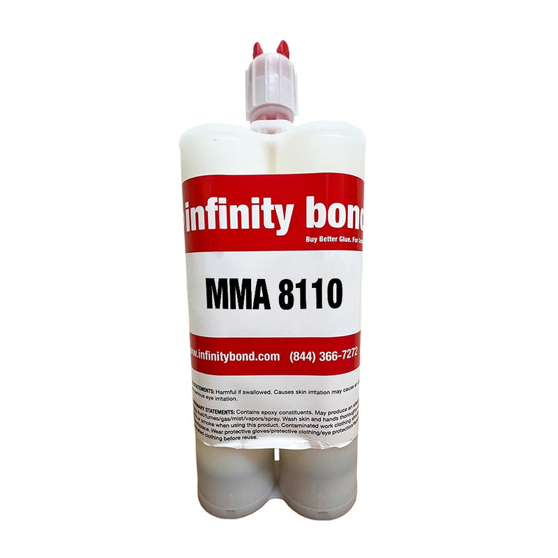 Single 400ml cartridge of MMA 8110 adhesive
