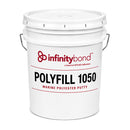 Low shrink marine polyester putty for fiberglass bonding and laminate support in 5-gallon pail