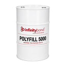 55-gallon drum of high strength marine polyester putty for transom repair and structural bonding