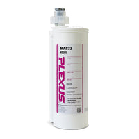 Single 490 ml cartridge of Plexus MA 832 adhesive