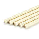 Cream Knottec 7713 polyamide hot glue sticks displayed in a uniform bundle for indoor wood repairs by Power Adhesives.