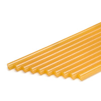 Tecbond 5 series hot melt adhesive sticks shown as amber 1/2" (12mm) rods.