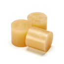 Power Adhesives Tecbond 5 series hot melt slugs, 43mm pale amber adhesive for woodworking.