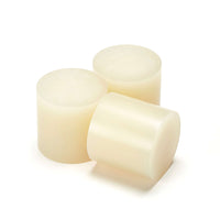 Tecbond 523 series 43mm glue slugs shown in pale amber for drywall applications.