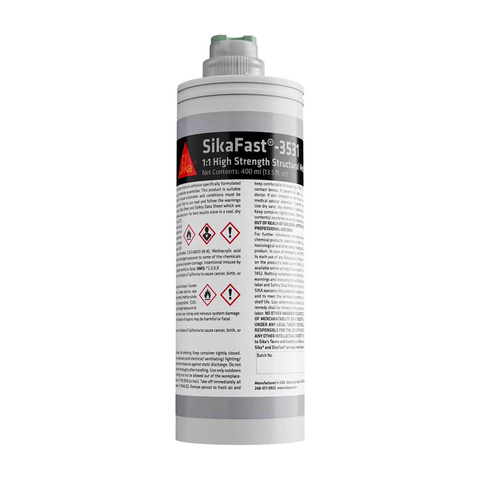 SikaFast 3531 Extended Open Time Methacrylate Structural Adhesive