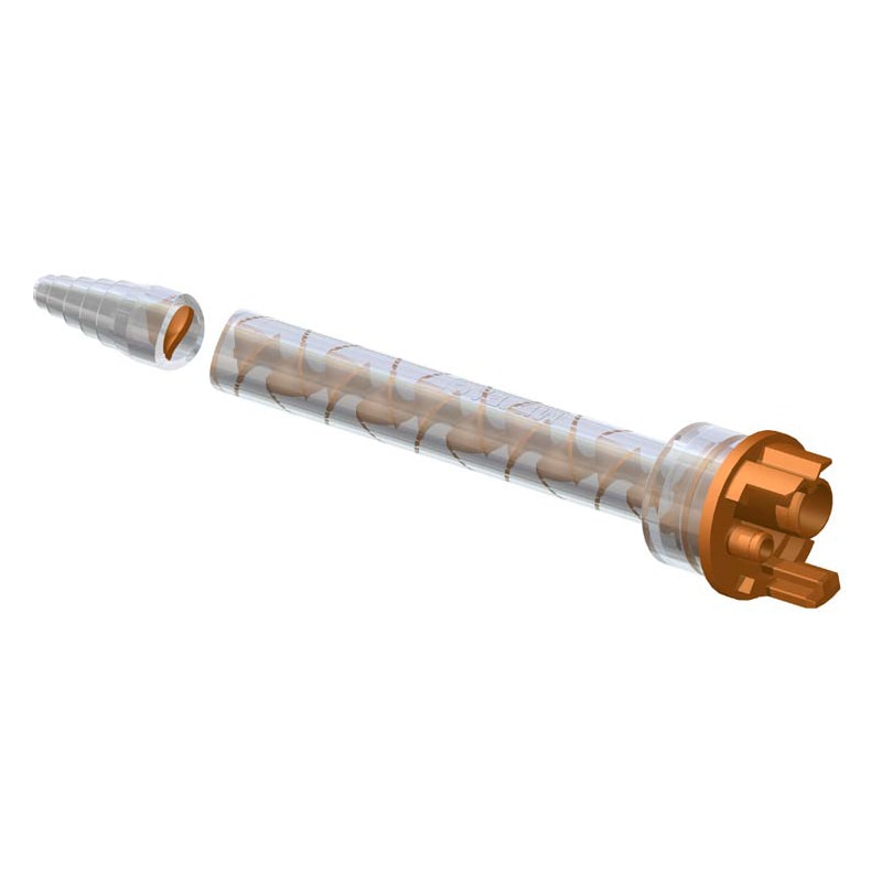 Single Sulzer MFHX 06-18T static mixer nozzle with 18 elements, F System connection, stepped tip