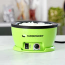 Surebonder 803 hot glue skillet with Diamond Cubes ready for melting