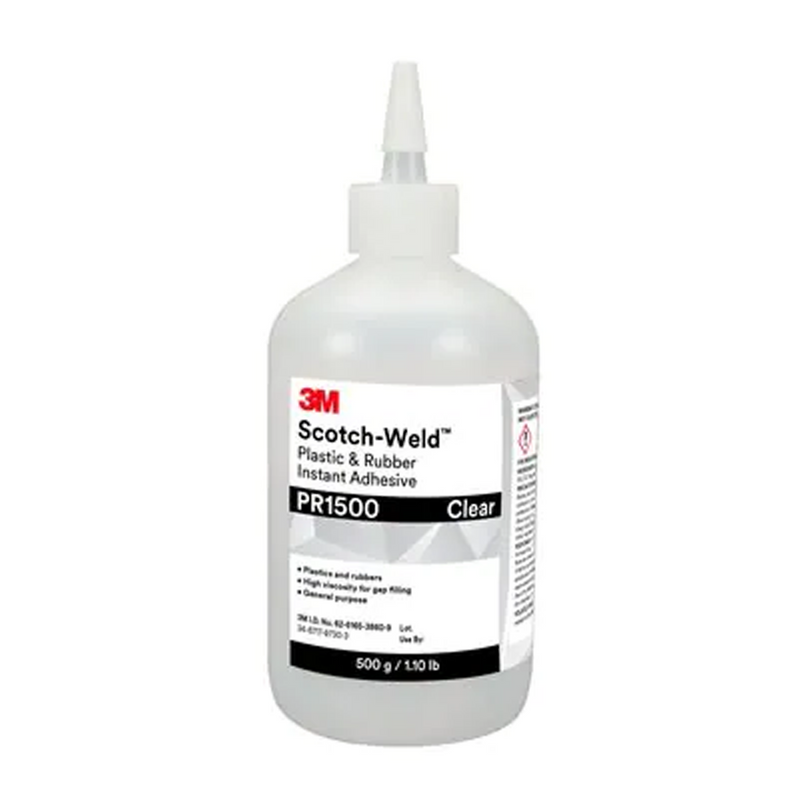 3M™ Scotch-Weld™ Plastic & Rubber Instant Adhesive PR1500 - 500 gram bottle