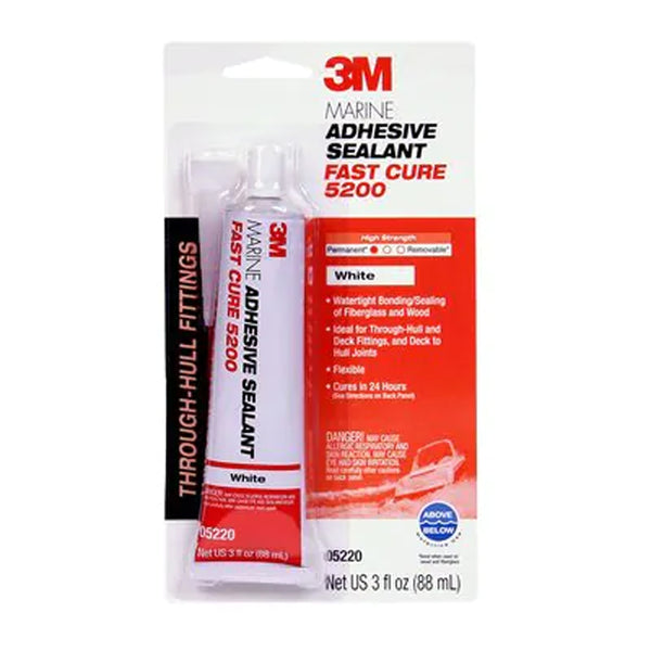 3M 5200FC Fast Cure Marine Adhesive Sealant - 3 oz Tube