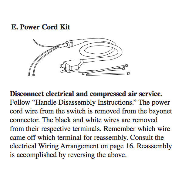 3M polygun PG II power cord repair kit - 9207