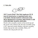3M 9223 PG II glue gun valve assembly repair kit