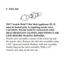 3M 9223 PG II glue gun valve assembly repair kit