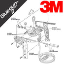 3M Polygun TC glue gun diagnostic drawing