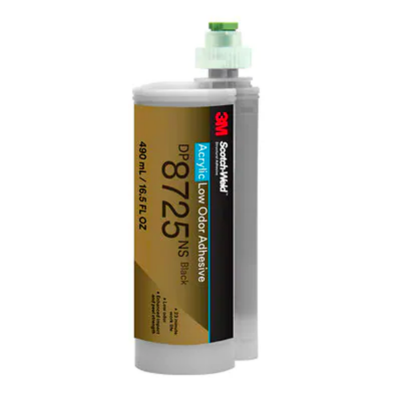 3M Scotch-Weld Low Odor Black Acrylic Adhesive DP8725NS in 490ml Cartridge