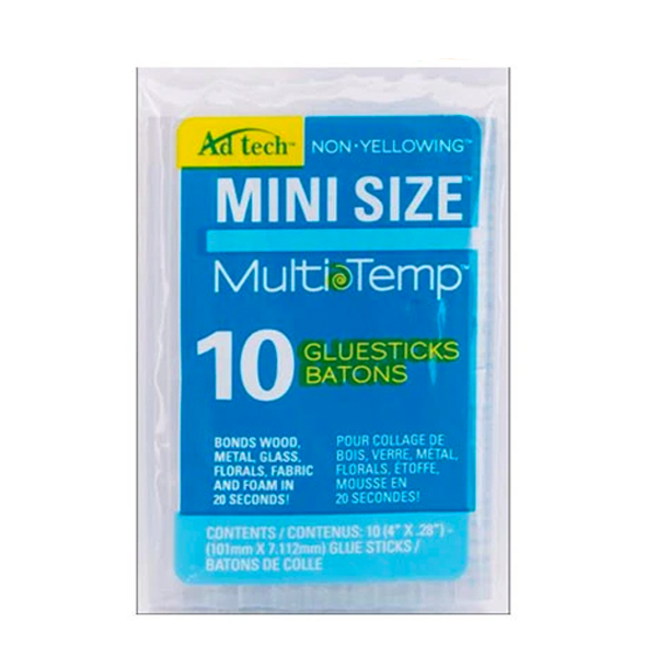 Ad Tech Multi Temp Mini Glue Sticks - 10 Stick Pack