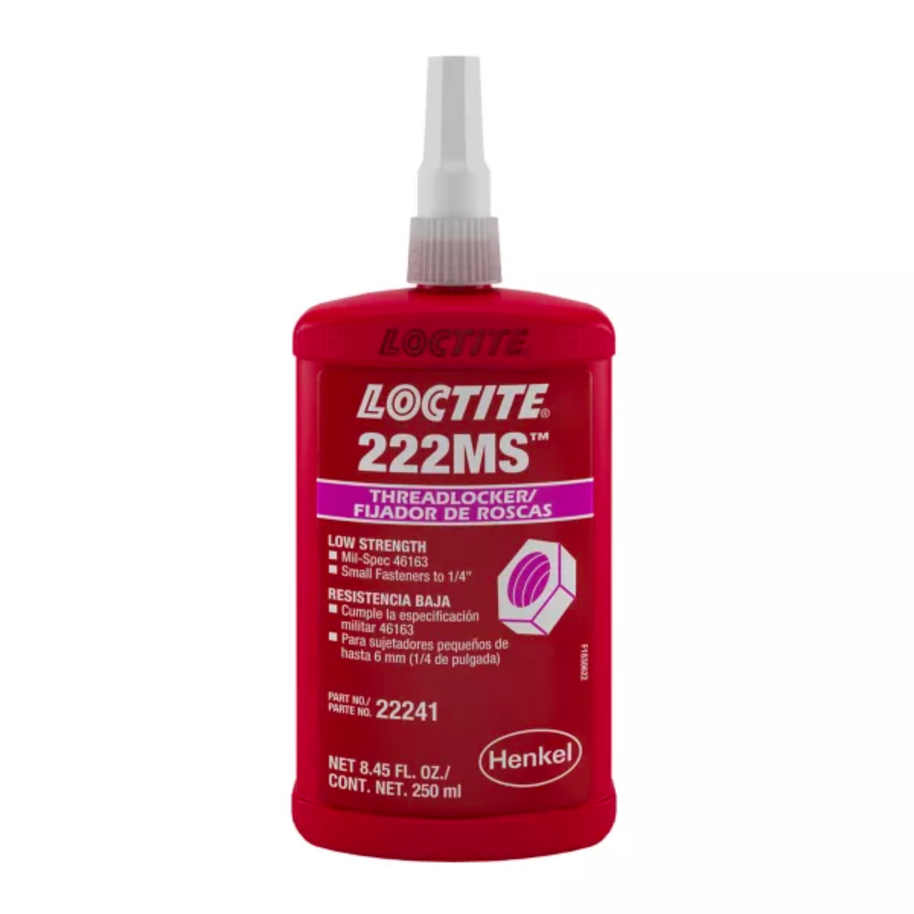Loctite 222 Anaerobic Adhesive Threadlocker Purple 10ml
