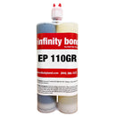 Infinity Bond EP 110 Gray High Performance Epoxy - Premium High Strength Epoxy Adhesive - 400ml Cartridge