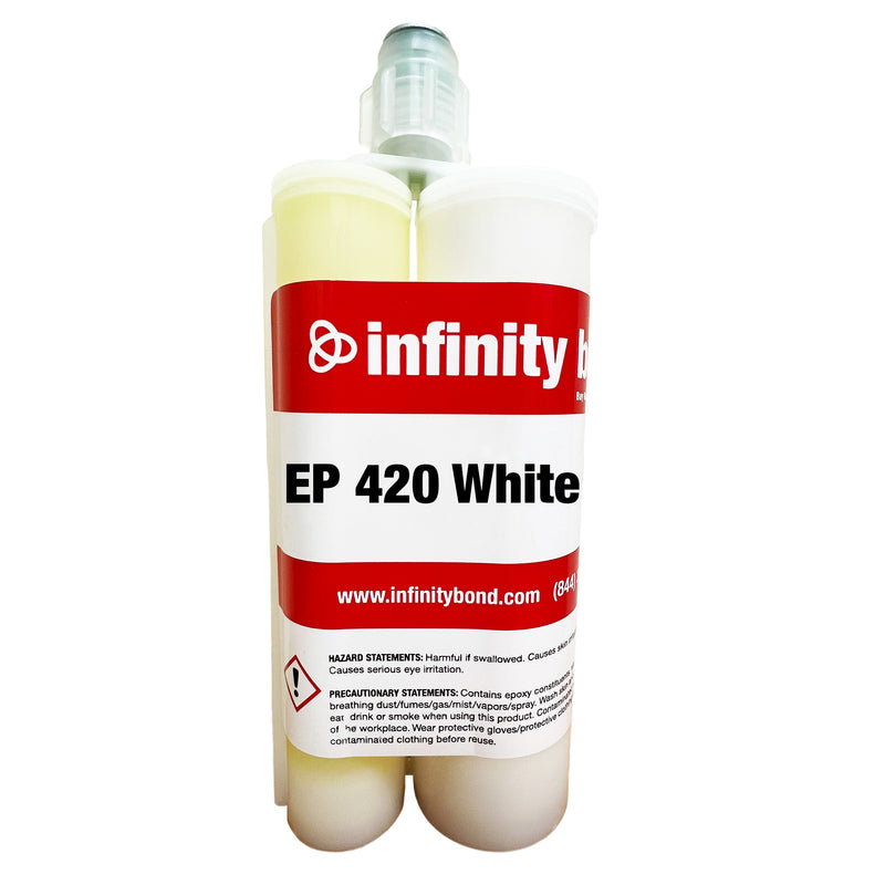 Infinity Bond EP 420 High Peel and Shear Strength Epoxy - 25 Minute Open Time 400 ml cartridge
